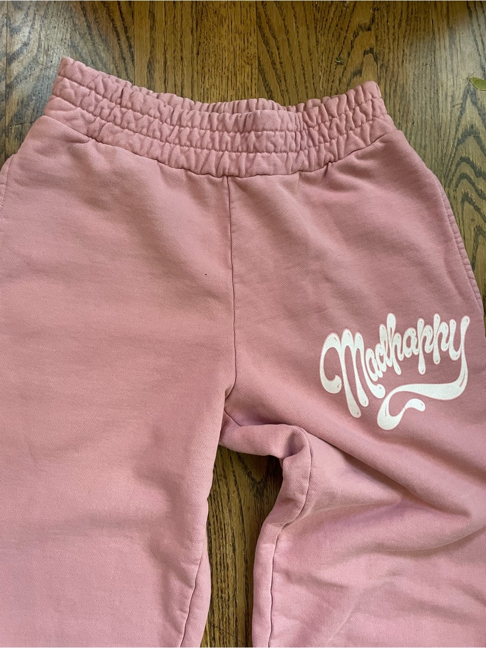 Madhappy Rose Pink Script Logo Straight Sweatpants NWOT Medium